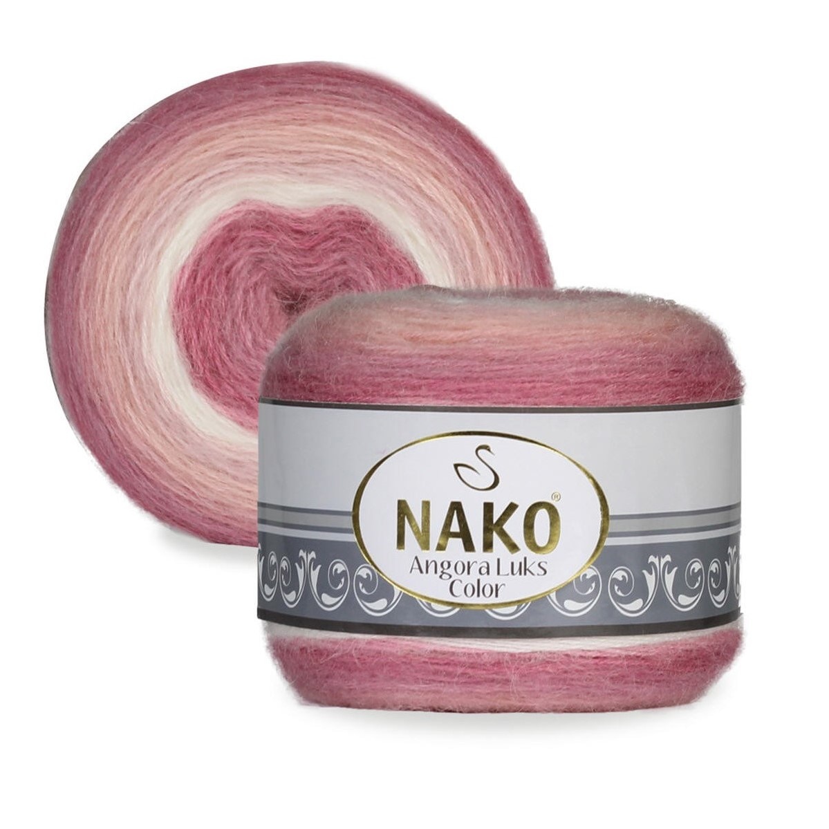 nako angora luks color цветная пряжа из мохера
